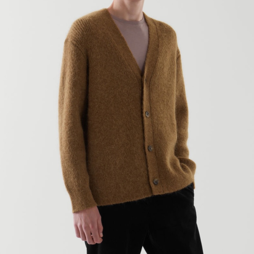 COS RELAXED-FIT MERINO WOOL CARDIGAN